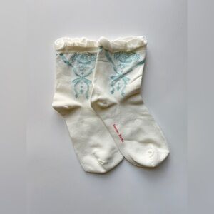 Simone Rocha White and Blue Socks